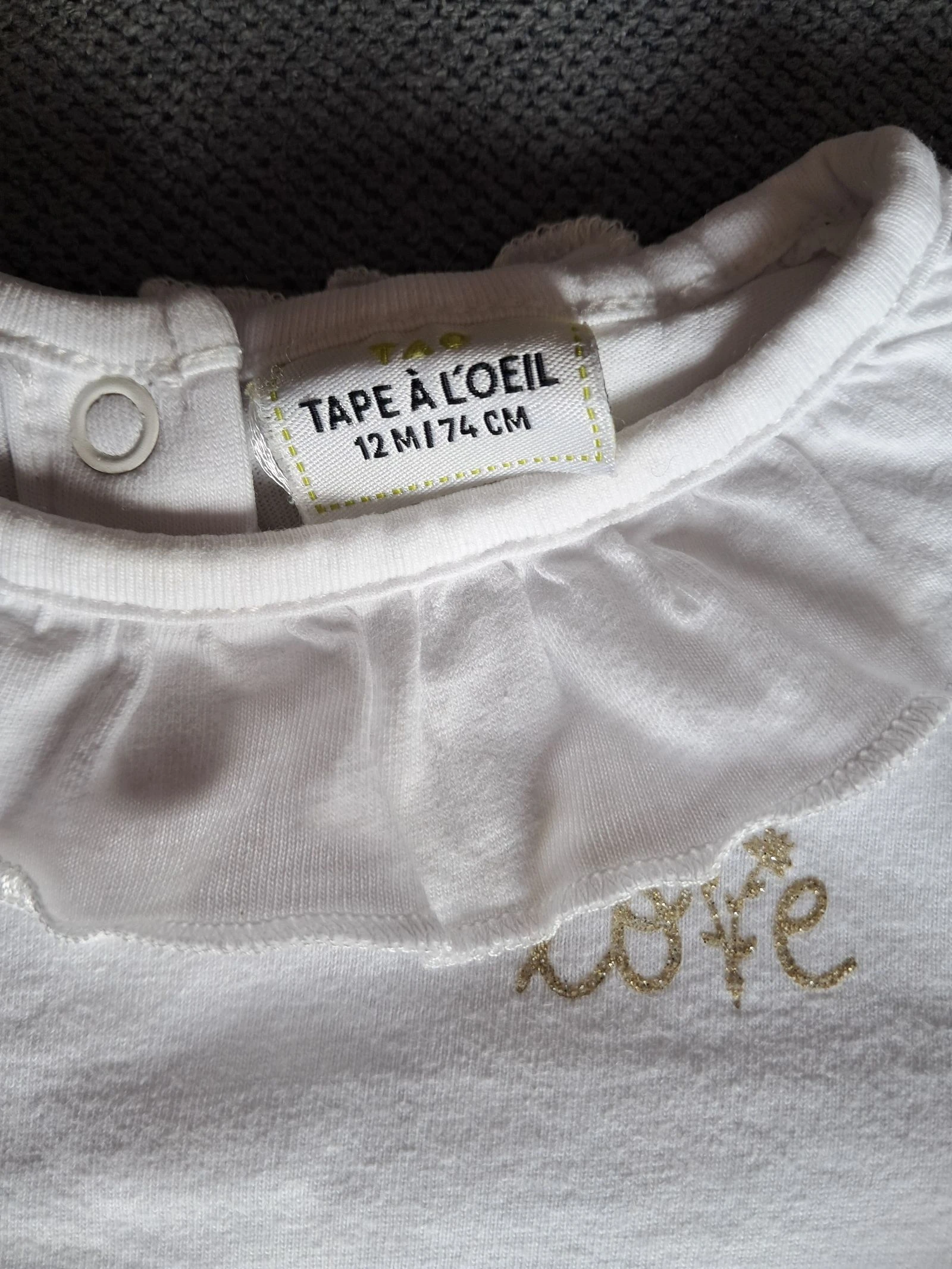 Conjunto de 12 meses: camiseta y body – photo 6